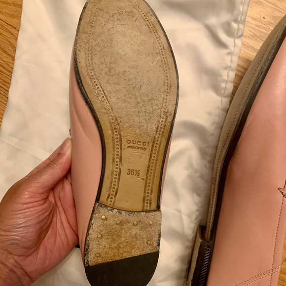 Gucci Brixton Horsebit in Perfect Pink 36.5 Leather Loafers Flats Shoes RARE - Picture 9 of 16